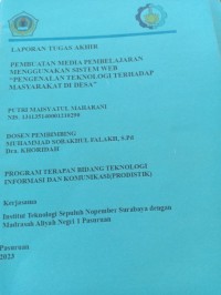 LAPORAN KARYA AKHIR PEMBUATAN MEDIA PEMBELAJARAN MENGGUNAKAN SISTEM WEB 