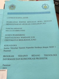 pembuatan poster minuman boba dengan menggunakan aplikasi coreldraw 2021