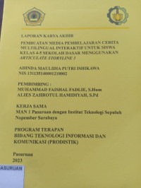 pembuatan media pembelajaran cerita multingual interaktif untuk siswa kelas 4-5 sekolah dasar menggunakan articulate storyline 3