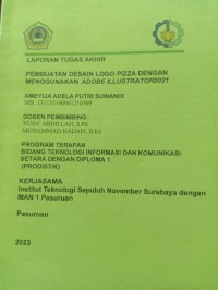 pembuatan desain logo pizza dengan menggunakan adobe illustrator 2021