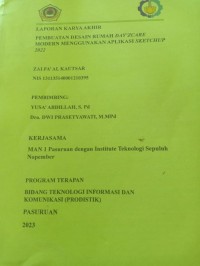 pembuatan desain rumah day'zcare modern menggunakan apilkasi sketchup 2022