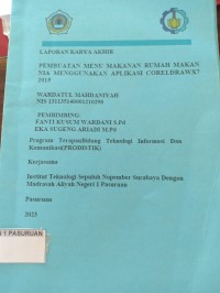 PEMBUATAN MENU MAKANAN RUMAH MAKAN NIA MENGGUNAKAN APLIKASI CORELDRAW WX7 2015