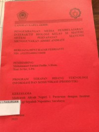 laporan karya akhir pengembangan media pembelajaran interaktif biologi kelas 11 materi sistem pernapasan manusia menggunakan adobe animate