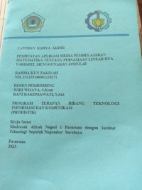 pembuatan aplikasi media pembelajaran matematika tentang persamaan linear dua variabel menggunakan kodular