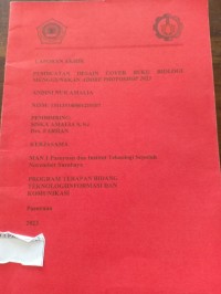 pembuatan desain cover buku biologi menggunakan adobe photoshop 2023