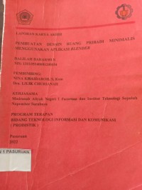 pembuatan desain ruang pribadi minimalis menggunakan apilkasi blender