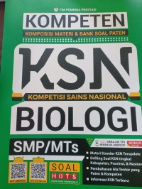 tim pembina prestasi kompeten komposisi materi & bank soal paten ksn kompetisi sains nasional biologi smp/mts