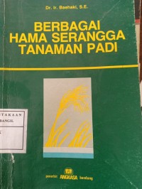 berbagai hama serangga tanaman padi