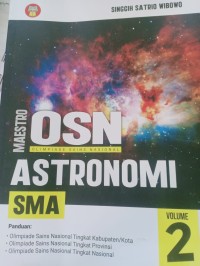 osn olimpiade sains nasional astronomi sma volume 2