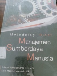 metodologi riset manajemen sumber daya manusia