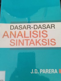 dasar-dasar analisis sintaksis