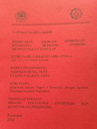laporan karya akhir pembuatan aplikasi bimbingan konseling berbasis android menggunakan kodular