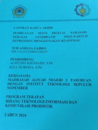 laporan karya akhir pembuatan situs digital saras.001 sebagai antisipatif post-partum depression menggunakan readymag