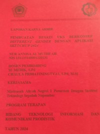 laporan karya akhir pembuatan desain uks berkonsep different gender dengan aplikasi sketchup 2024