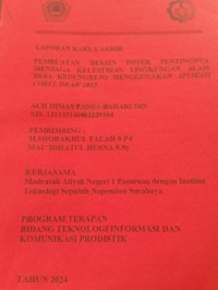 laporan karya akhir pembuatan desain poter pentingnya menjaga kelestarian lingkungan alam desa kedungrejo menggunakan aplikasi corel draw 2022