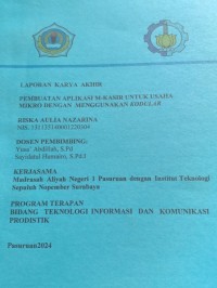 laporan karya akhir pembuatan aplikasi m-kasir untuk usaha mikro dengan menggunakan kodular