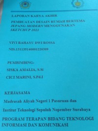 laporan karya akhir pembuatan desain rumah bertema jepang modern menggunakan sketchup 2023