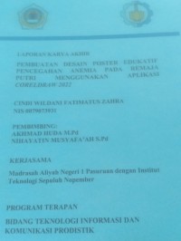 laporan karya akhir pembuatan desain poster edukatif pencegahan anemia pada remaja putri menggunakan aplikasi coreldraw 2022