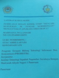 laporan karya akhir pembuatan desain komik strip