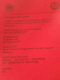laporan karya akhir pembuatan desain logo kelas 2 sks man 1 pasuruan menggunakan aplikasi corel draw 2018