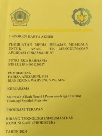 laporan karya akhir pembuatan media belajar membaca untuk anak tk menggunakan aplikasi coreldraw x7
