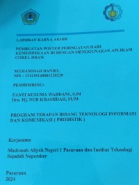 laporan karya akhir pembuatan poster peringatan hari kemerdekaan ri dengan menggunakan aplikasi corel draw